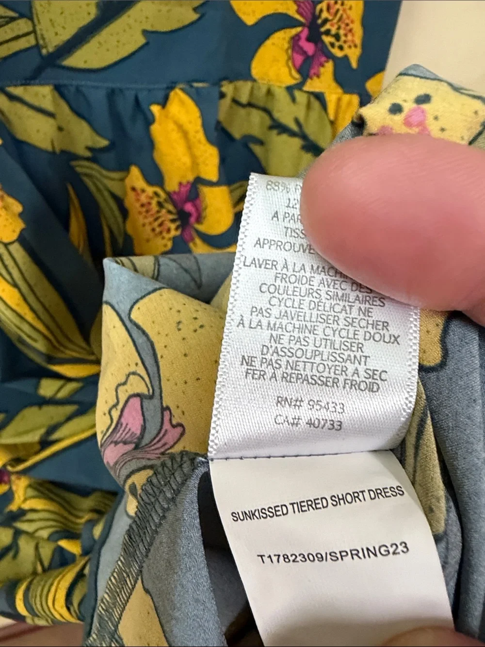 Toad&Co Sun-kissed Tiered Dress in Orchid Floral Print - Picture 5 of 7
